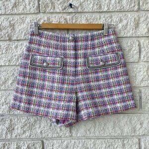 VERONICA BEARD Inara Tweed Multicolor Shorts Size 2 NWT